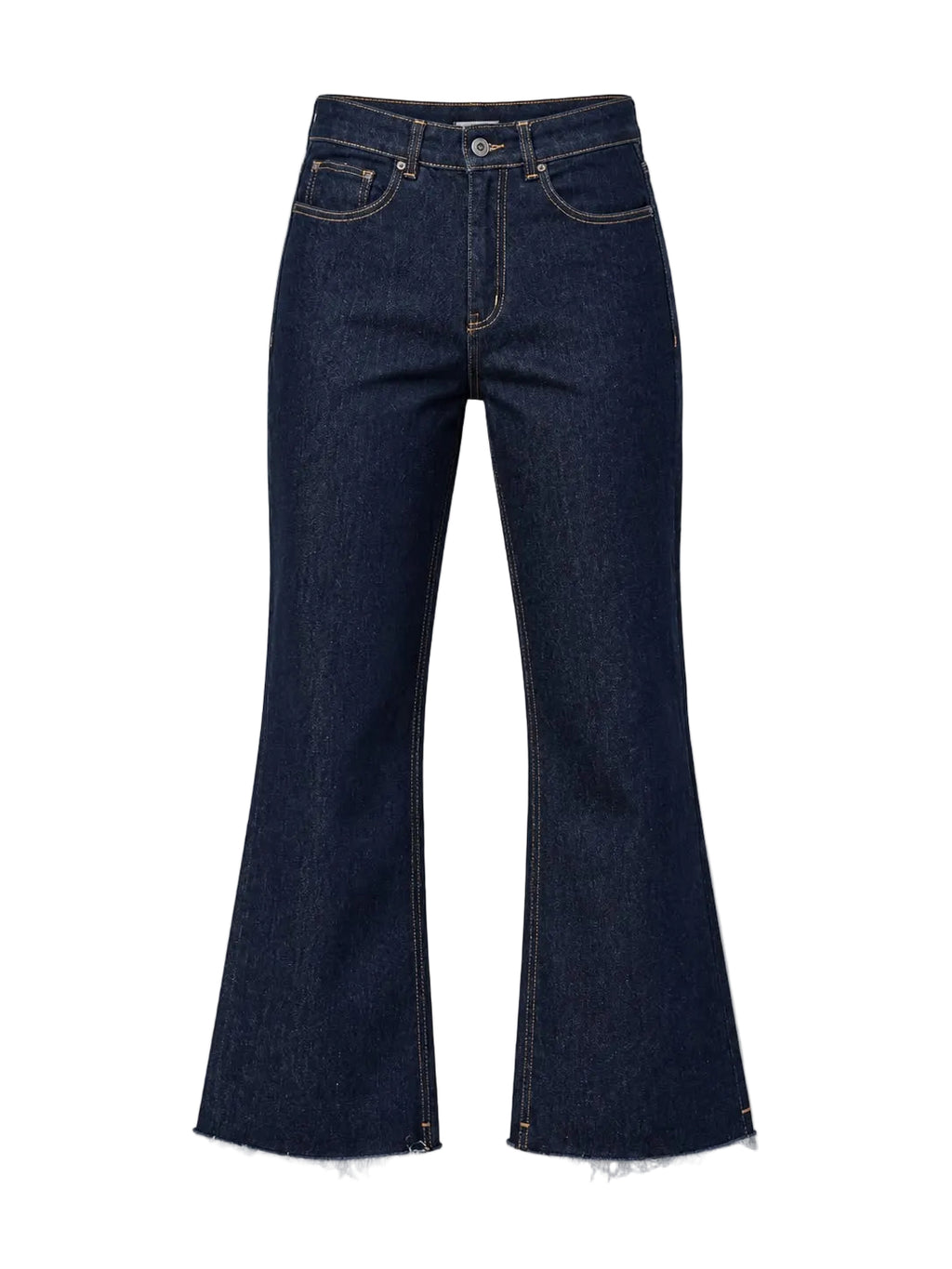 Calça Raw Denim Cropped Flare Felipa