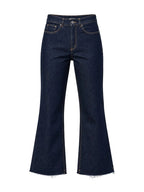 Calça Raw Denim Cropped Flare Felipa