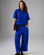 CALÇA BALLON CHIARA AZUL COBALTO
