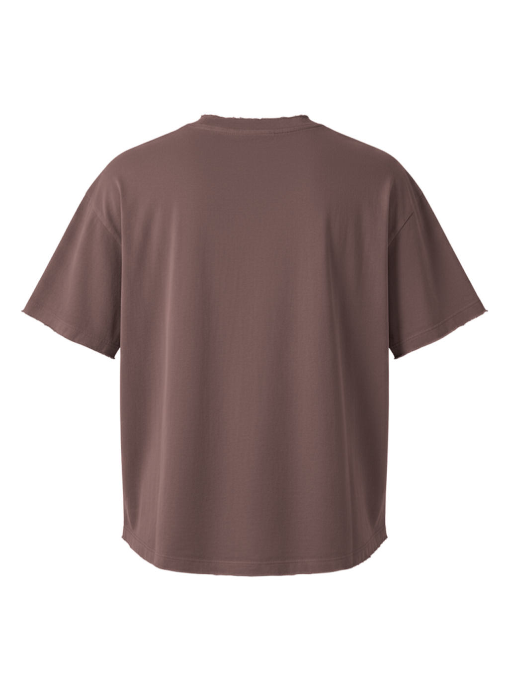 CAMISETA BOXY MARROM STONE