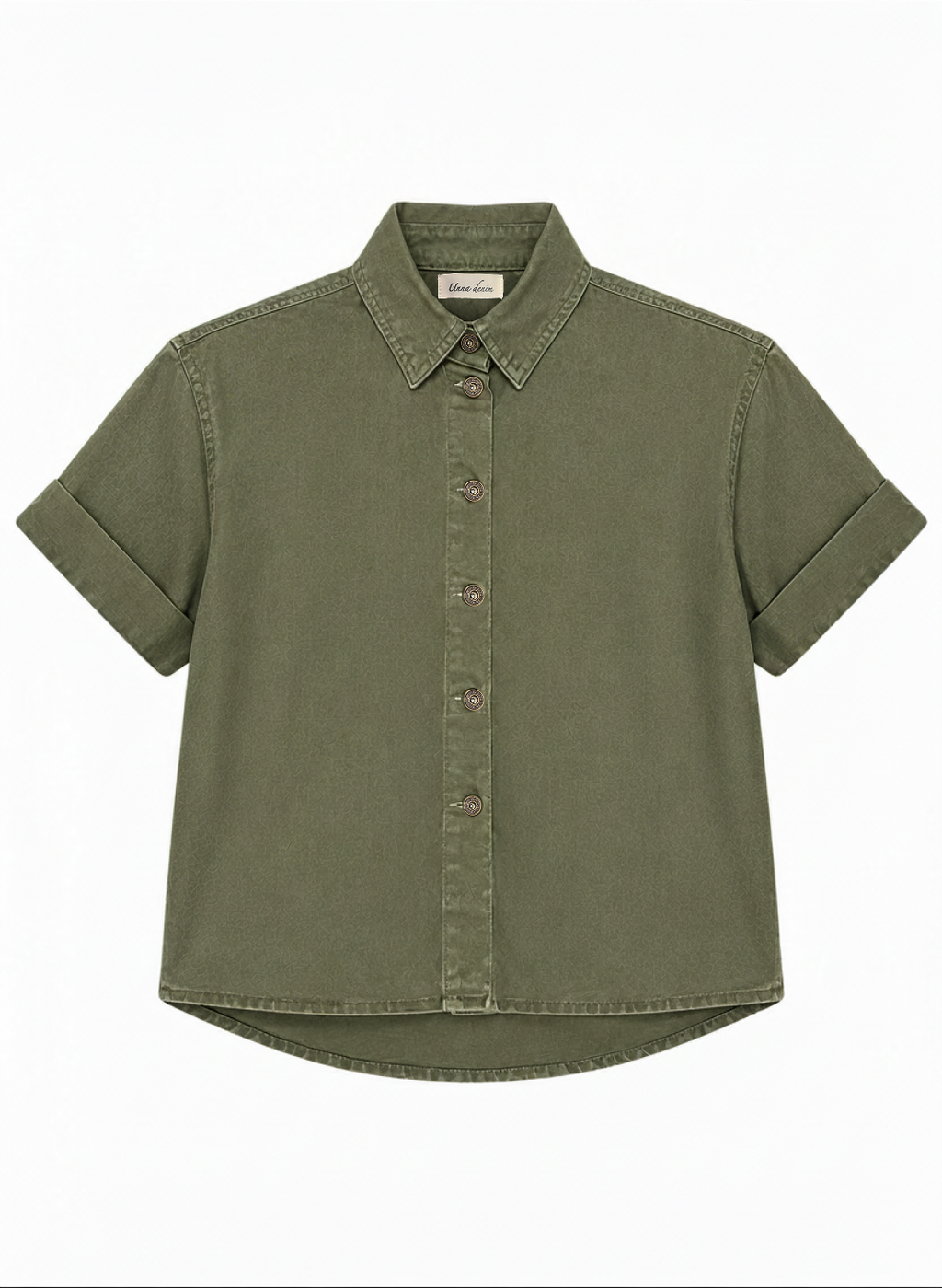 CAMISA BOXY CHIARA VERDE OLIVA