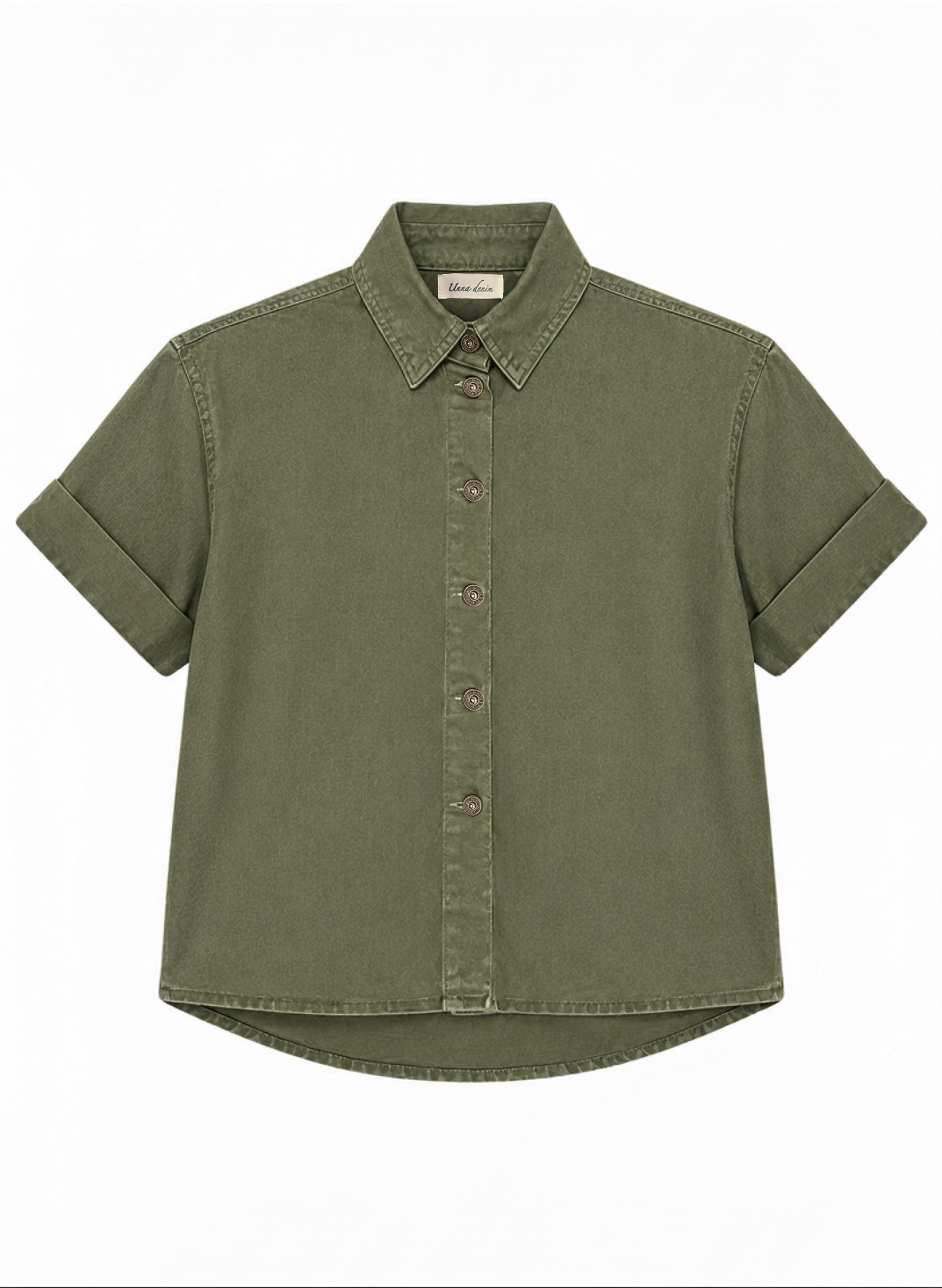 CAMISA BOXY CHIARA VERDE OLIVA