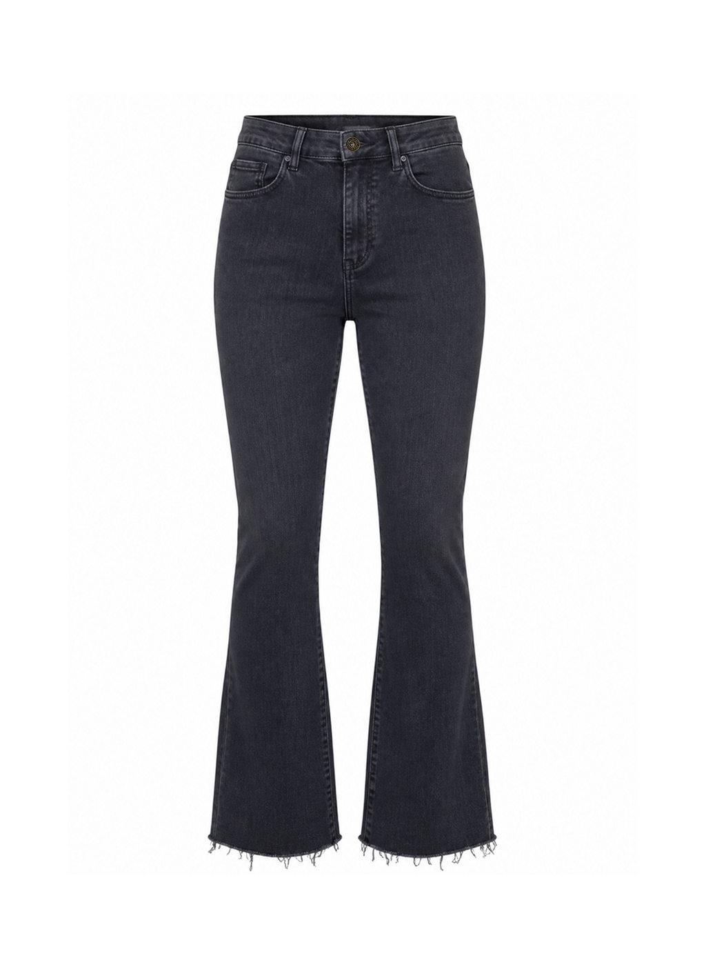 CALÇA CROPPED FLARE BLACK SUSANA