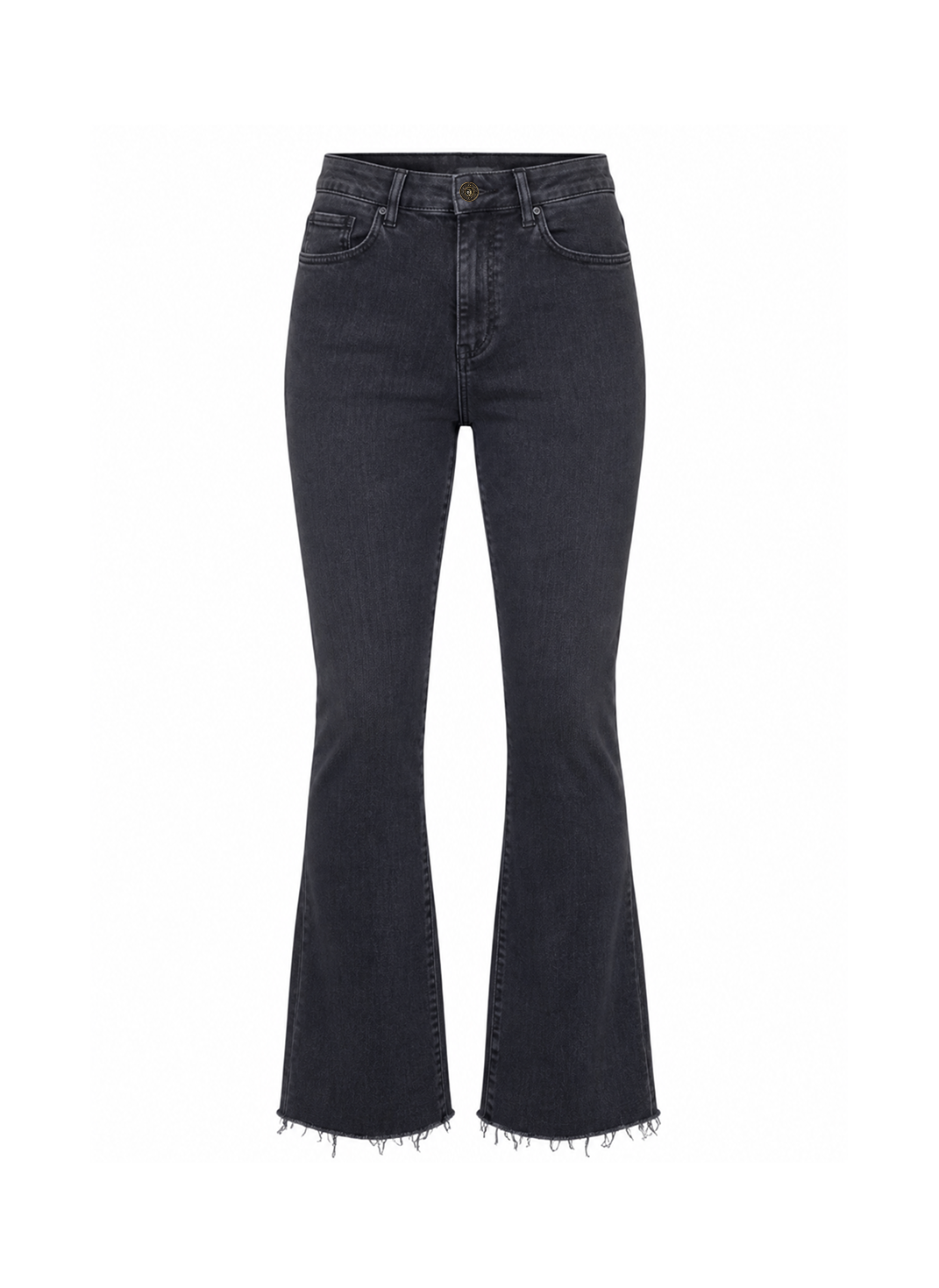 CALÇA CROPPED FLARE BLACK SUSANA