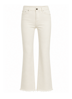 CALÇA CROPPED FLARE OFF WHITE MALU
