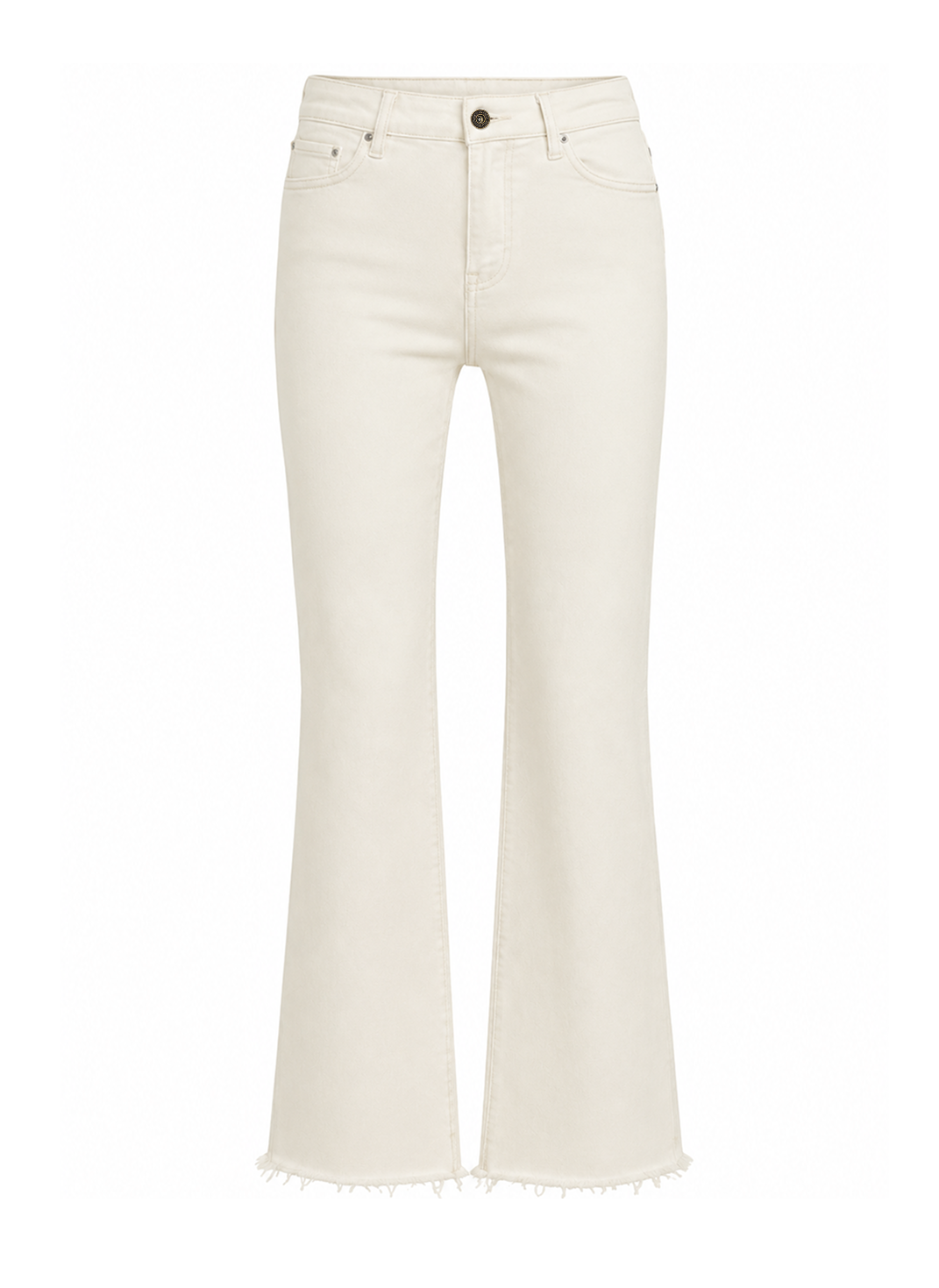 CALÇA CROPPED FLARE OFF WHITE MALU