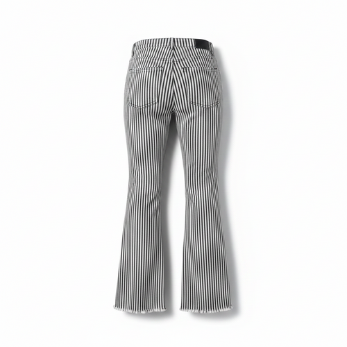 CALÇA CROPPED FLARE STRIPES PAULA