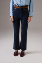 Calça Raw Denim Cropped Flare Felipa