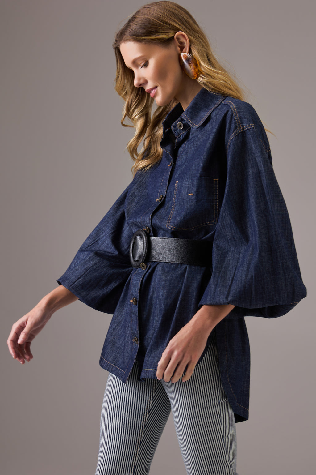 CAMISA OVERSIZED RAW JEANS HELENA