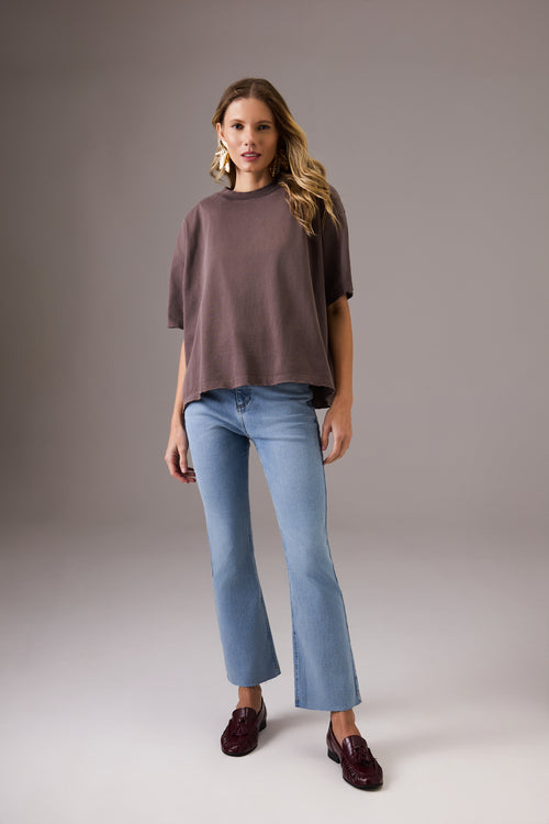 CALÇA CROPPED FLARE LUISA