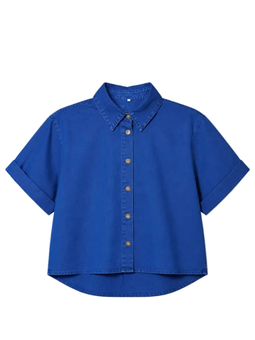 CAMISA BOXY CHIARA AZUL COBALTO